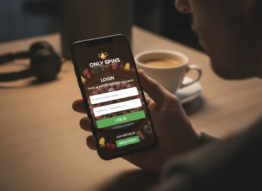Only spins login ohje ja käyttäjätunnuksen hallinta